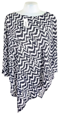 CHICOS Damen OVERSIZED TOP KAFTAN PONCHO - One Size - M L XL 2XL - UVP 89£