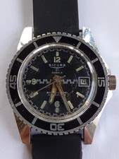 Sicura Breitling Submarine 21 Jewels Skin Diver Super Waterproof 1970