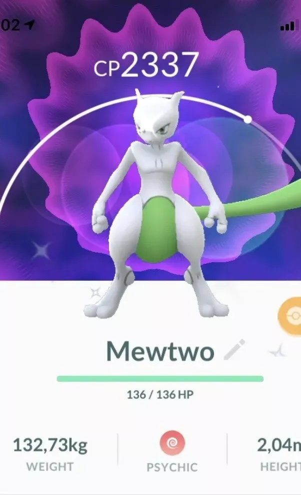 Shiny Mewtwo Pokemon Trade Go