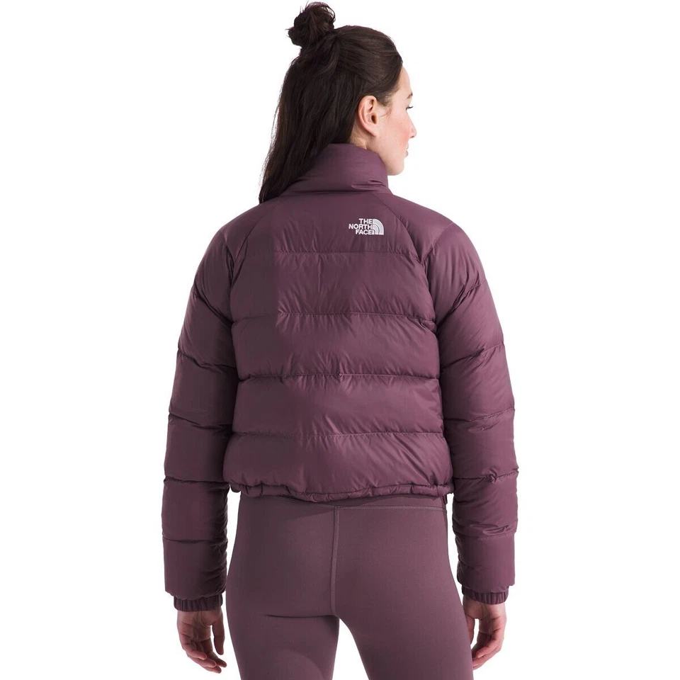 Nueva chaqueta con capucha The North Face Hydrenalite 600 Down Puffer XL malva para mujer Foto 2 de 4