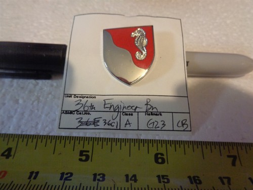 36th Engineer Battalion G23 Unit Crest, DI, DUI (DRAW#S9)