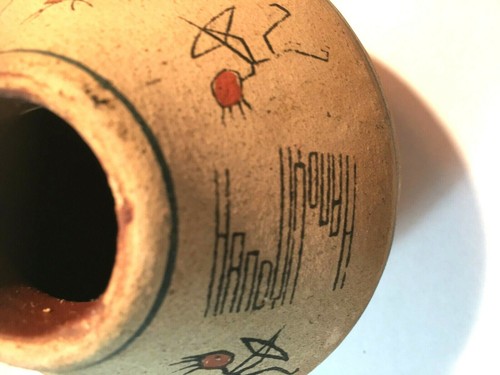 Pottery Vase-Handy Manufacturing Co. Calif. Primitive Hieroglyphic Style Motifs - Picture 6 of 6