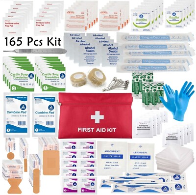 165 Item Custom Wound Prep and Care First Aid Kit Refill.