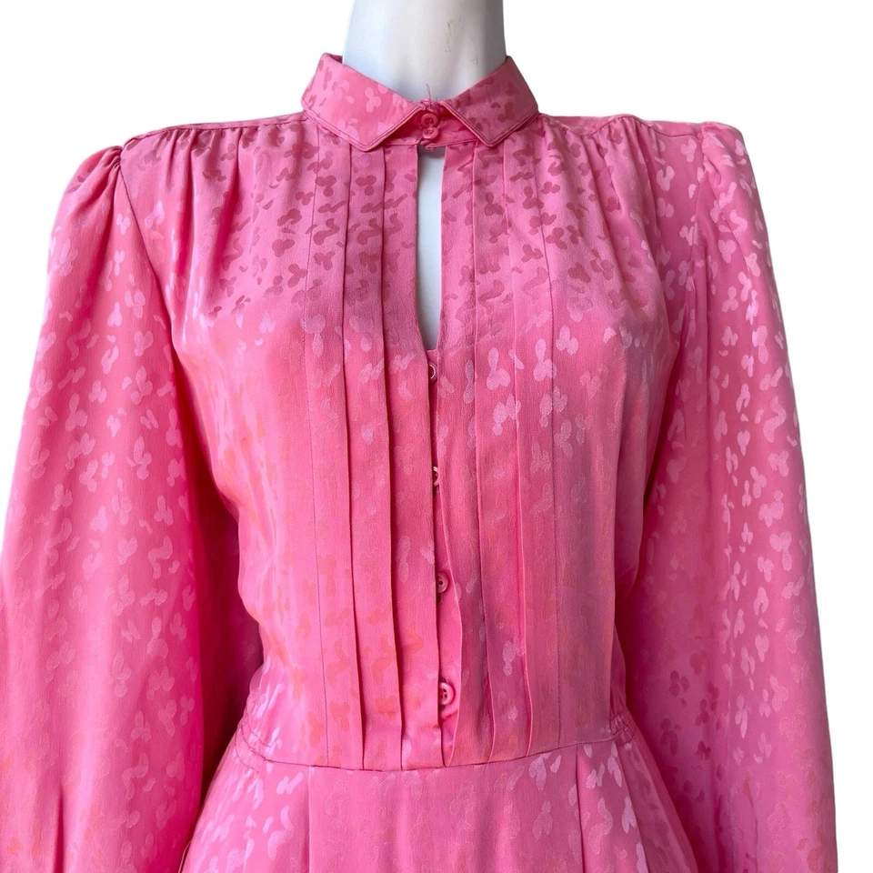 Vestido de seda rosa vintage NEIMAN MARCUS x Francesca of Damon para Starington talla 10 Foto 4 de 4