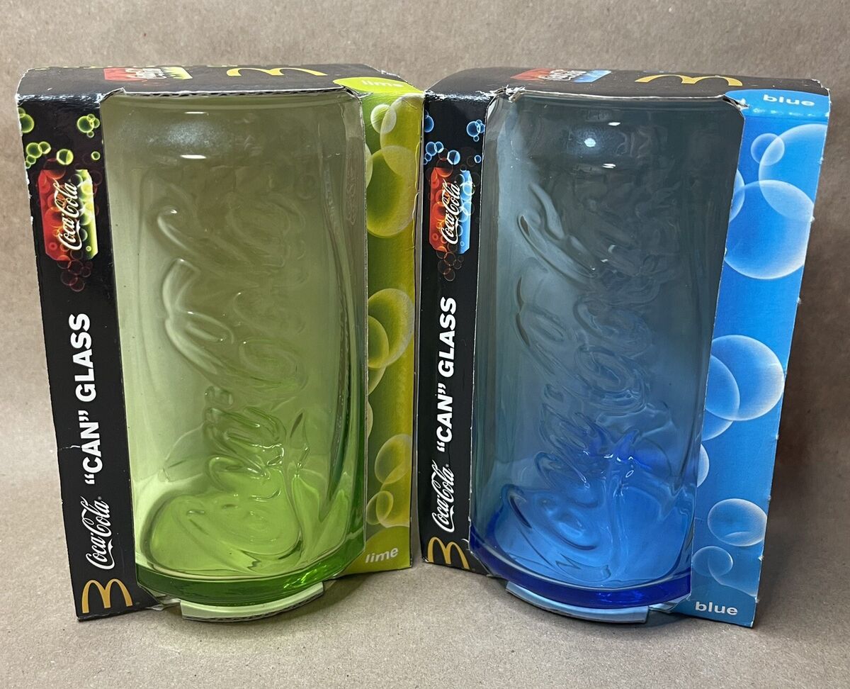 Pair Of 2011 McDonald Coca-Cola COKE CAN Glass Limited Pair Of 2011 McDonald Coca-Cola COKE CAN Glass Limited