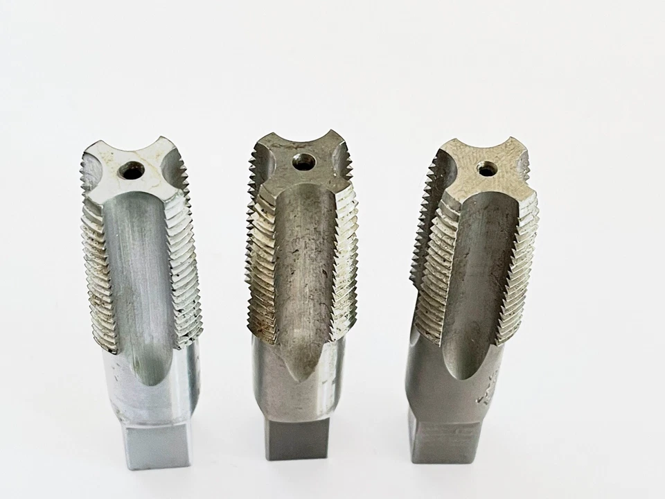 Lot of 3 Pipe Tap 1/2"-14 NPT Right Hand Threads Threadit TRW USA HSS - Image 3 of 4