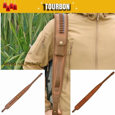TOURBON Jagd Tragegurt für Gewehrriemen, .22LR-Munitionsschlitz+Drehgelenk-Set