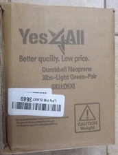 Yes4All 3 lbs Dumbbells Neoprene with Non Slip Grip Great for Total Body Workout