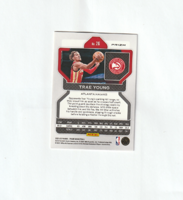 2021-22 Panini Prizm - Ice Prizm #26 Trae Young | eBay