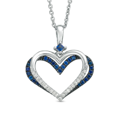 The Kindred Heart from Vera Wang Love Collection Sapphire and CZ