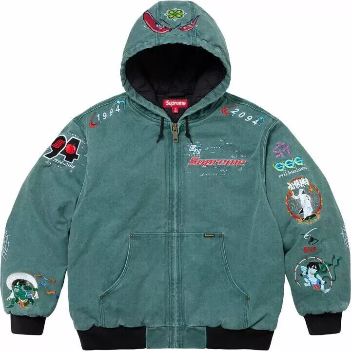 Veste de travail à capuche Supreme AOI patch point SARCELLE   taille GRANDE   à la main ✅✅