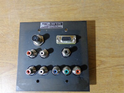Panel Crafters wall plate Computer VGA S-Video Component Dual Audio Port Connect
