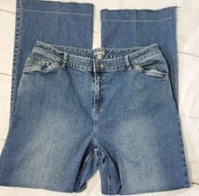 J Jill Denim Jeans Size 12 Authentic Fit Full Leg Stretch Straight Women's