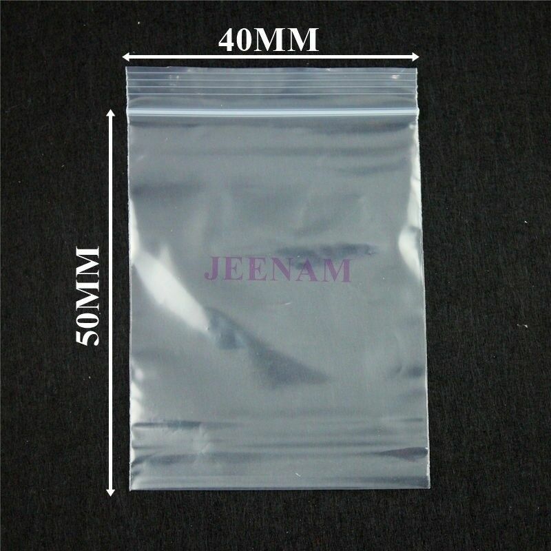 2000 Sachets Zip Lock Rescalables 40x40 Mm - Qualité Premium Lourde - Pour Stockage