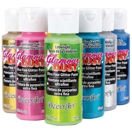 DecoArt Glamour Dust Ultra Fine Glitter Paints - 2oz (59ml) - Buy 5, Get 5 Free!