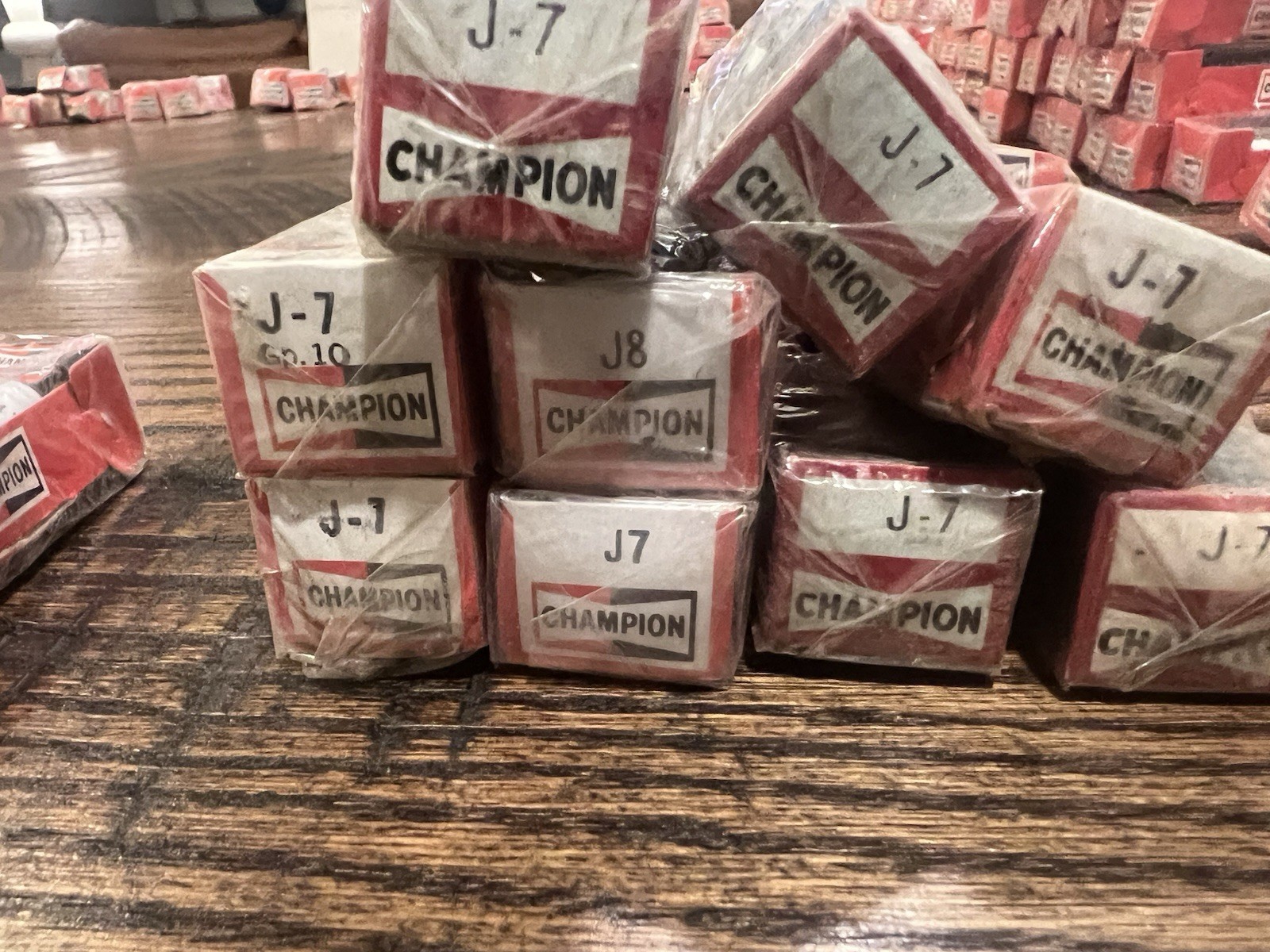 Vintage NOS Champion J-7 Spark Plug QTY 8