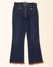 FISHBONE Womens Bootcut Jeans UK 6 XS W26 L27 Blue Cotton DB39