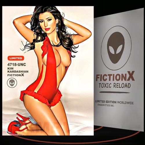 Kim Kardashian [ # 4718-UNC ] FICTION X TOXIC RELOAD / Limited Edition cards