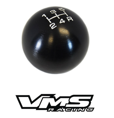 VMS RACING BLACK ROUND CNC BILLET GEAR LEVER SHIFT KNOB FOR MAZDA 5 SPEED MANUAL
