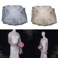 Wedding Detachable Lace Sleeves White Removable Handmade Bride Arm Sleeves Cover