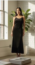 Vintage Jessica McClintock Flared Velvet Glam Gothic Gunne Sax dress- Size 9/10