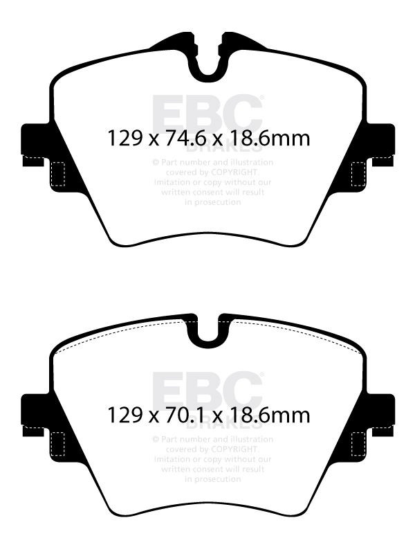 EBC DP22245 BRAKE PAD SET DISC BRAKE Front