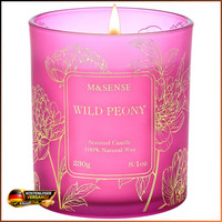 Duftkerze Wilde Pfingstrose 230G Vegane Sojakerze Aromatherapie Bis 42H