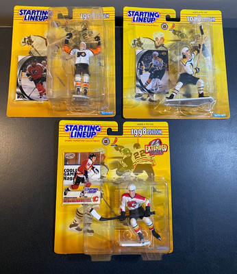 Starting Lineup (NHL, 1998) Lot of 3 - Fleury, Jagr, Lindros