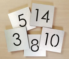 Custom house numbers. Apartment number sign. Hotel room numbers. Door numbers.
