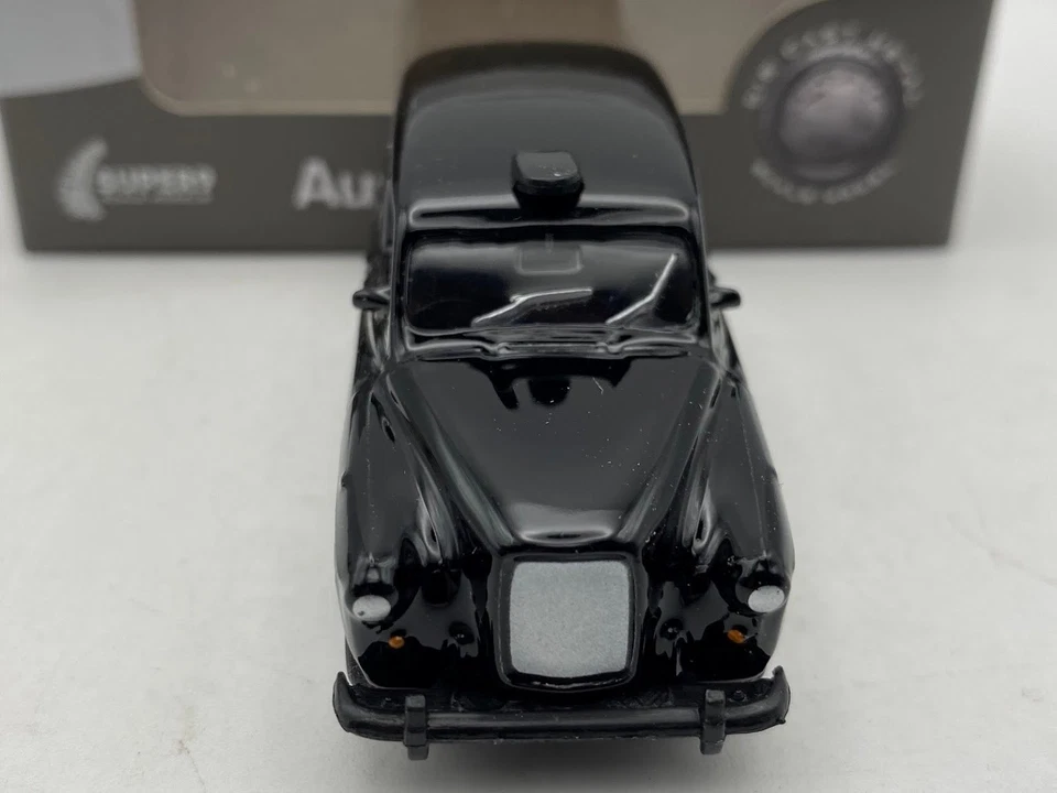 1:60 WELLY AUSTIN FX4 LONDON TAXI nero taxi diecast auto metallo - Immagine 3 di 4