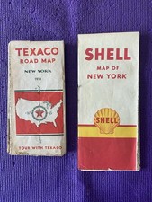 Vintage Lot Shell / Texaco 1933 Road Maps NY