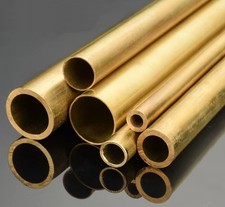 DRAWN BRASS TUBE .1000" OD X .032" ID X 3-3/4" LONG LOT OF 10 