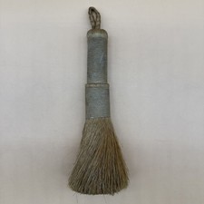 Vintage Round Jute Straw Whisk Broom 11  Tall...