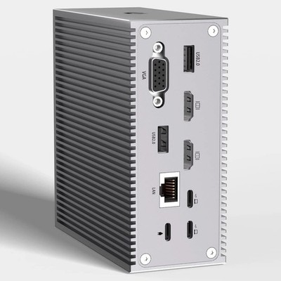 Docking Station, QIYO 16 in 2 USB C Dual Monitor for MacBook Pro Air (Not M1)
