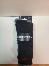 Darn Tough Hike/Trek Merino Wool Boot Sock Midweight Full Cushion MED Black 1405
