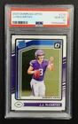 JJ MCCARTHY 2024 DONRUSS OPTIC RATED ROOKIE PSA 10 GEM LOW POPULATION