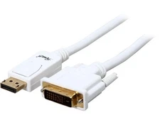 Rosewill RCDC-14006 6-Foot White DisplayPort to DVI Cables
