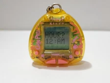 1997 Tiger Giga Pets Compu Kitty  Keychain Game Toy New Battery