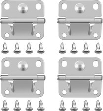 4 Cooler Stainless Steel Hinges W 16 Screws for Coleman Igloo Ice Chest More