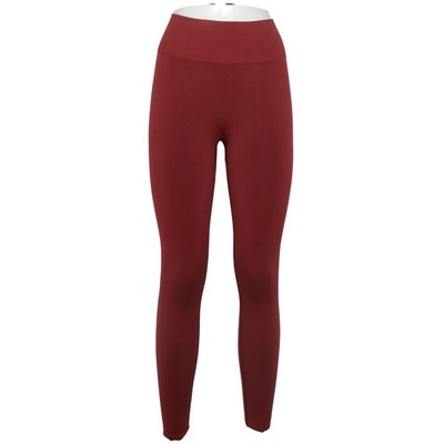 Teveo, Sportleggings, Größe: M, Rot, Einfarbig, Rippenstrick, Damen #2nB