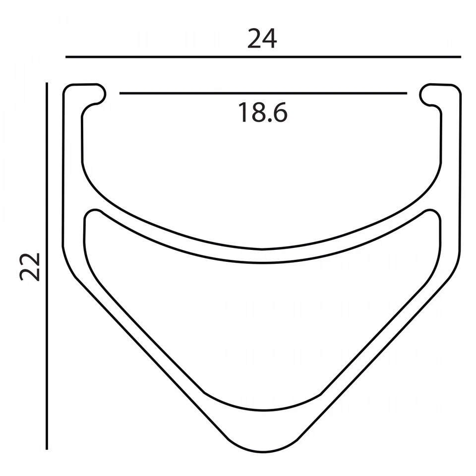 Velocity Dyad Rim - 700, Rim, Black, 36H, Clincher - Image 2 of 2