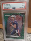 2024 Panini Prizm  Drake Maye #329 Green Wave Prizm Rookie Rc PSA 9