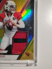 Kyler Murray #d/50 2-Color Patch Gold Prizm 2021 Phoenix Veteran Materials Prime