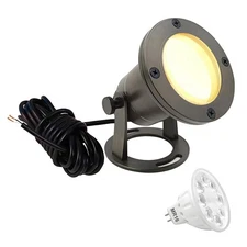 Brass Pond Light LED Underwater, Water Fountain Light Waterproof, Submersible...