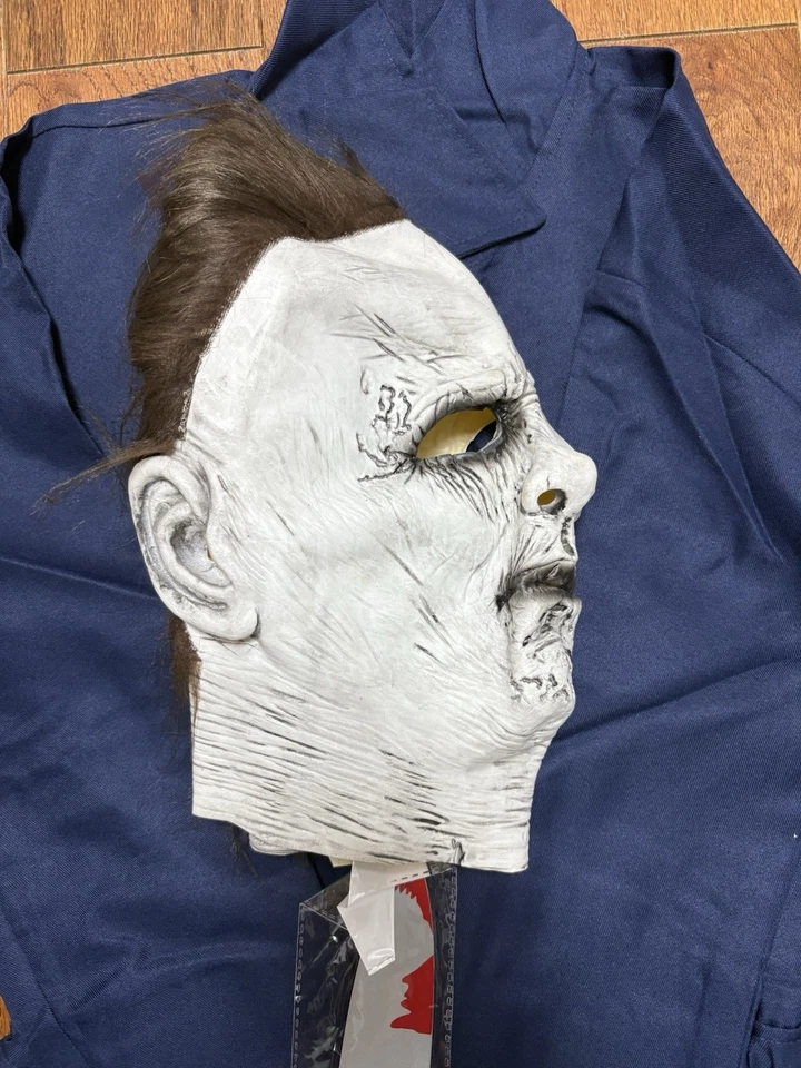 Disfraz de Michael Myers Mono para Adulto XL con Máscara de Goma/Látex y Cuchillo de Plástico Foto 2 de 4