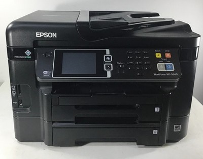 Epson WorkForce WF-3640 All In One Printer Wireless/Color/Copier/Scanner WORKING