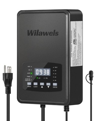 200W Low Voltage Landscape Transformer, Weatherproof Outdoor Low Voltage Tran...