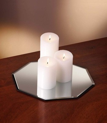 StudioSilversmiths 43588 13 in. Octagon Mirror Tray