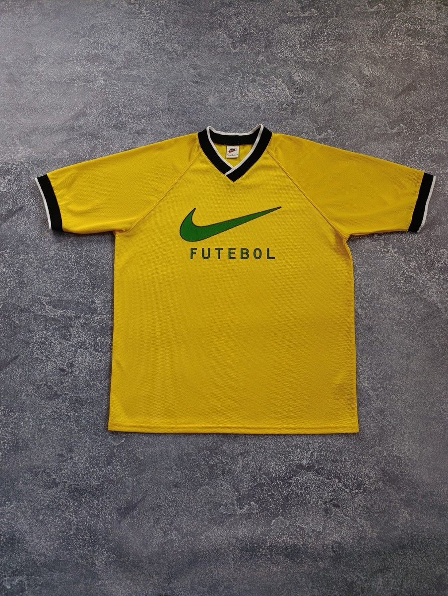 vintage 90s Brazil national football team training t shirt from