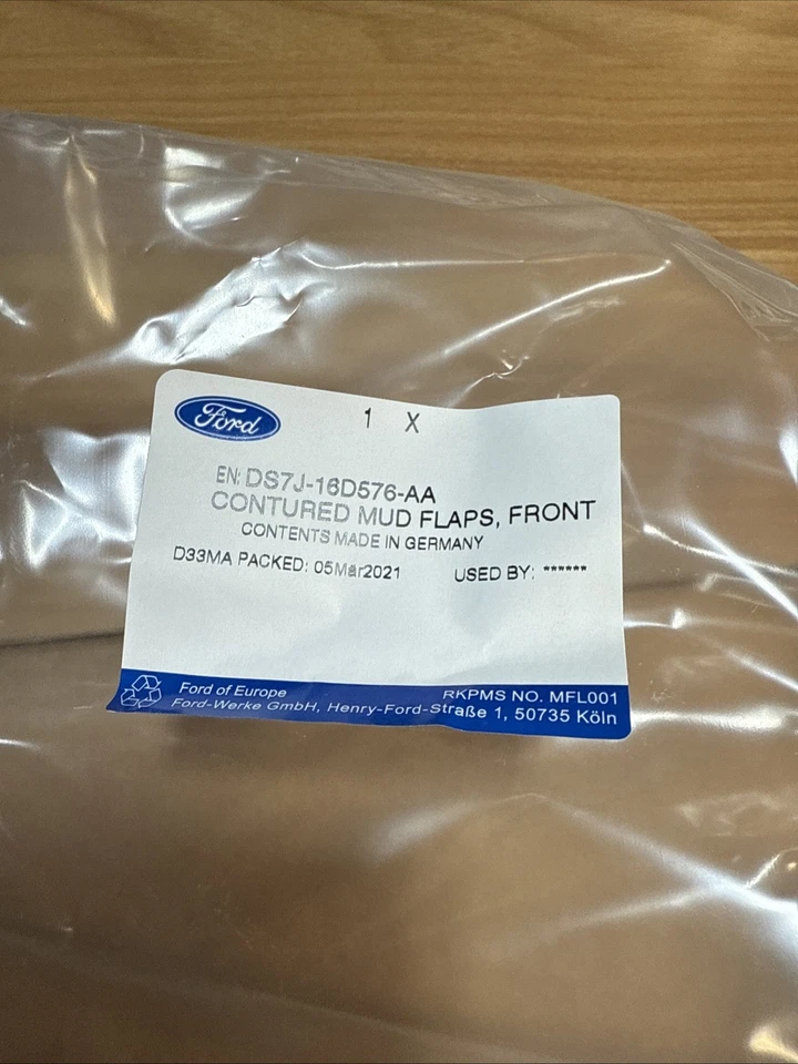 OEM NEW Ford Fusion  13-20 Front Mud Splash Guards Set DS7Z-16A550-AA - Image 3 of 4